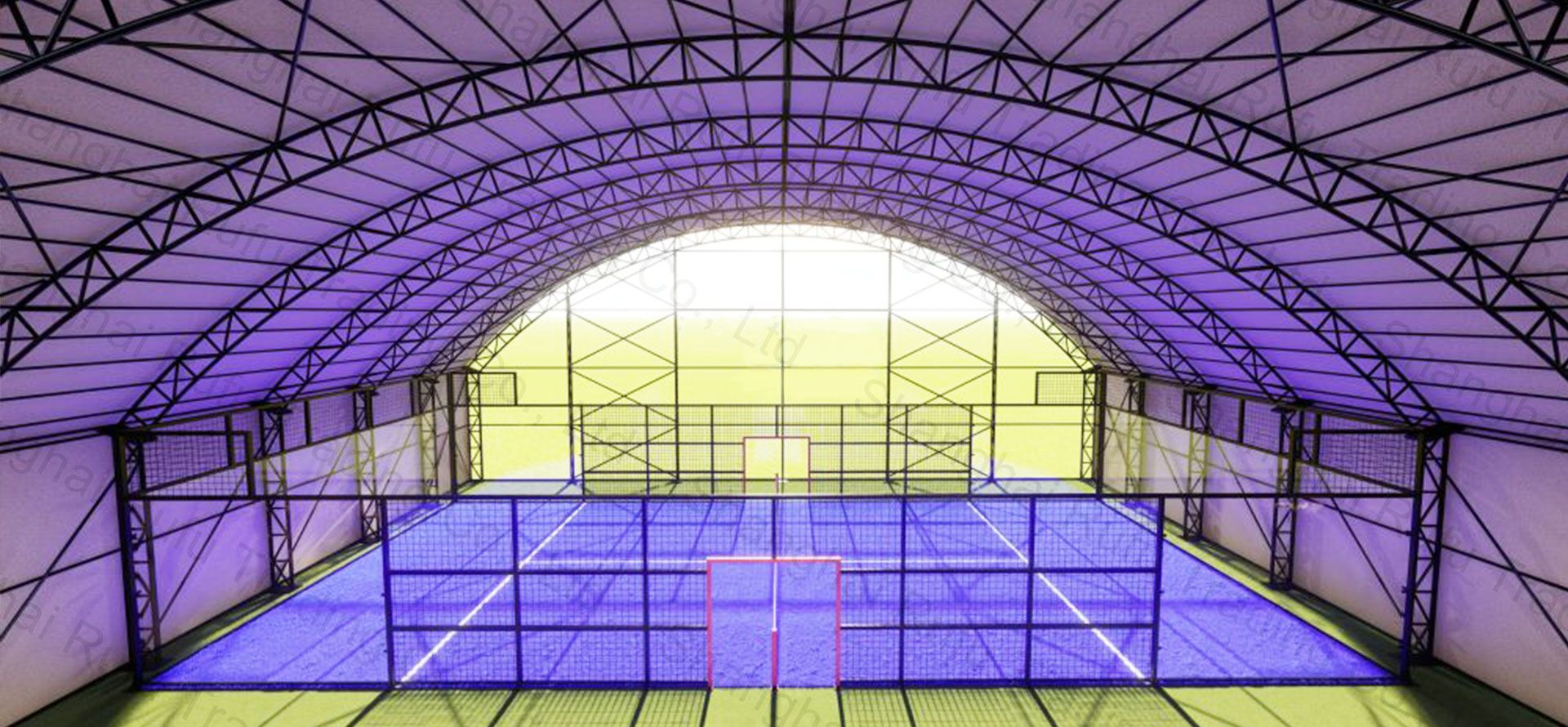 Padel Court with Roof