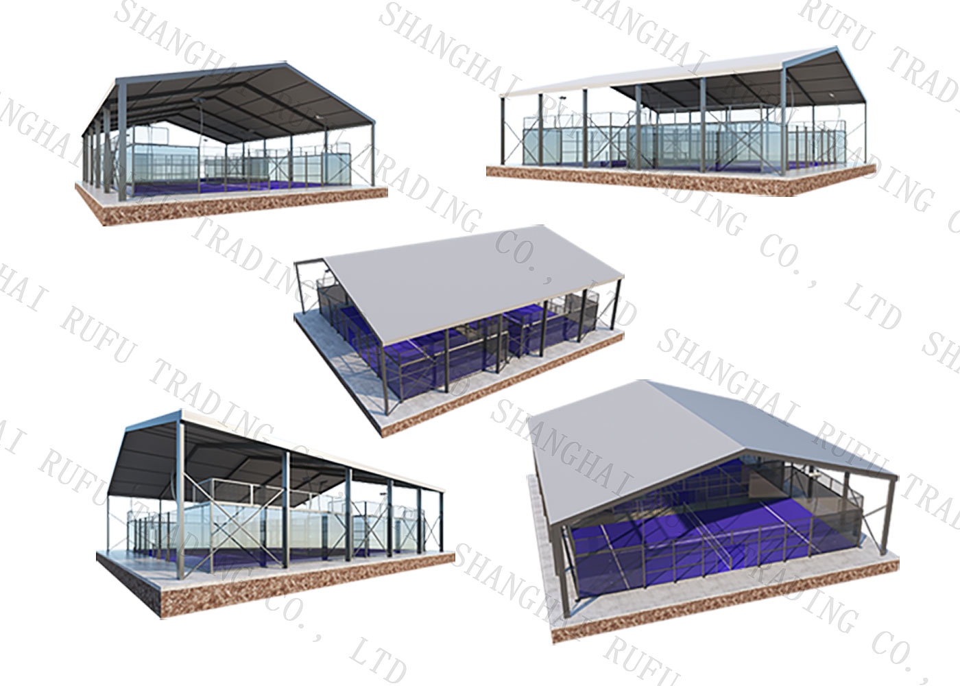 Customized Production of High Quality Padel Court Rain Roof