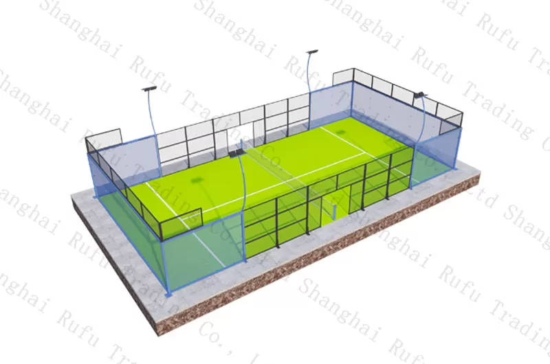 New Products Hot Sale Super Panoramic Padel Court Professional Manufacturing Race Paddle Court Supplier