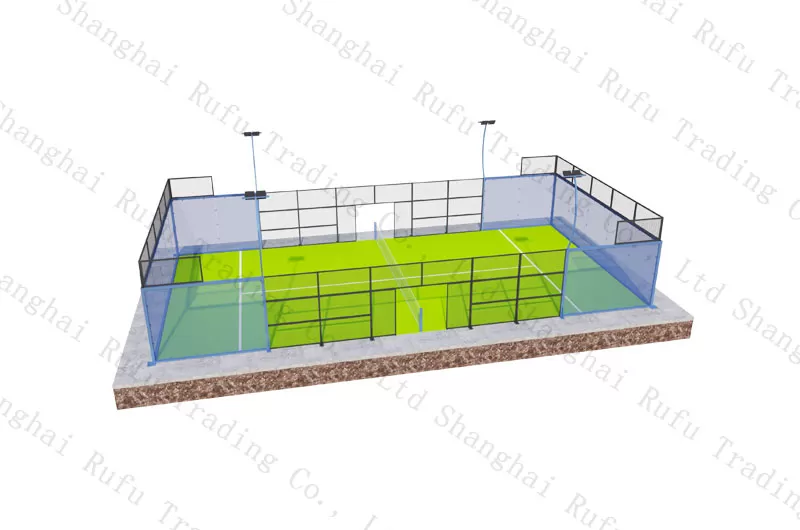 New Products Hot Sale Super Panoramic Padel Court Professional Manufacturing Race Paddle Court Supplier