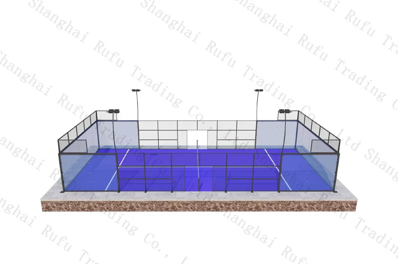 New Products Hot Sale Super Panoramic Padel Court Professional Manufacturing Race Paddle Court Supplier