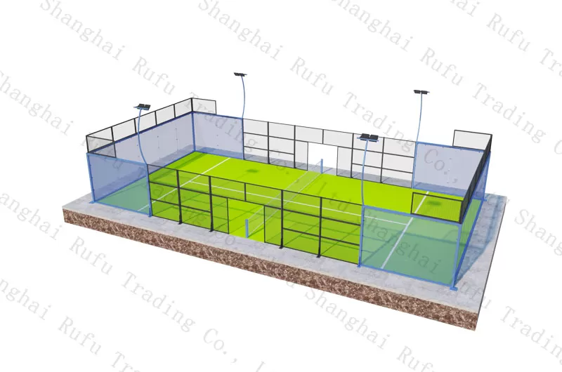 Hot Selling Customized High Quality Panoramic Padel Court Outdoor Paddle Tennis Court Supplier Paddle Tennis Court