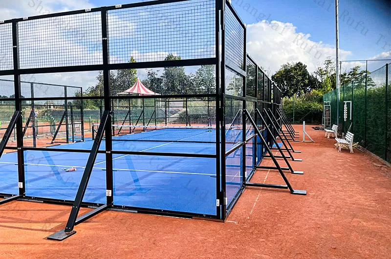 High Quality Warranty 15 years 10 x 20M Indoor Panoramic Padel Court