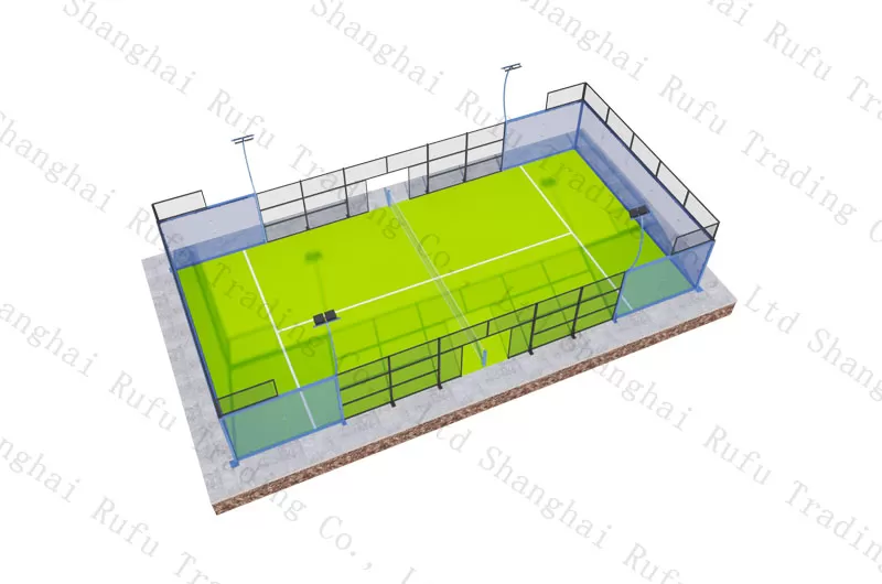 High Quality High Quality Padel Court With Artificial Turf 12mm ...