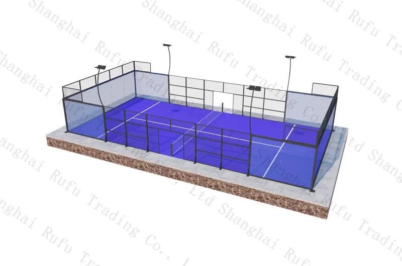 Wholesale Price For Sale Outdoor Sports 10*20 M Panoramic Padel Court