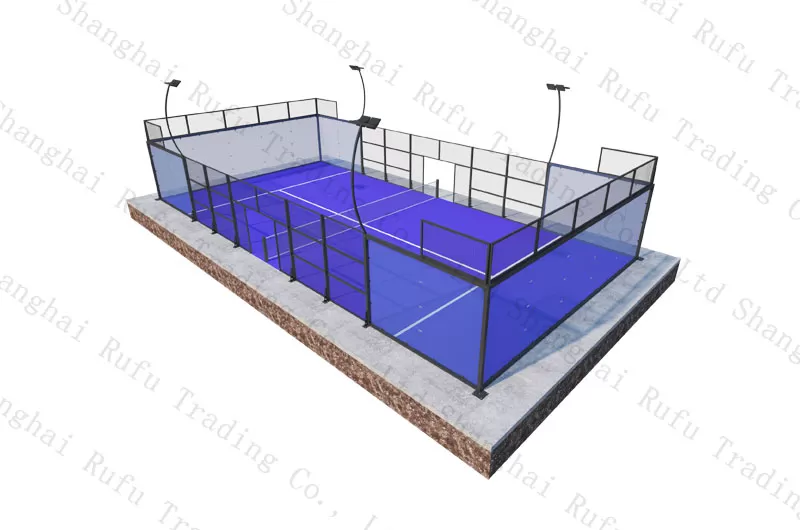 Accept customized professional outdoor super panoramic Padel Court