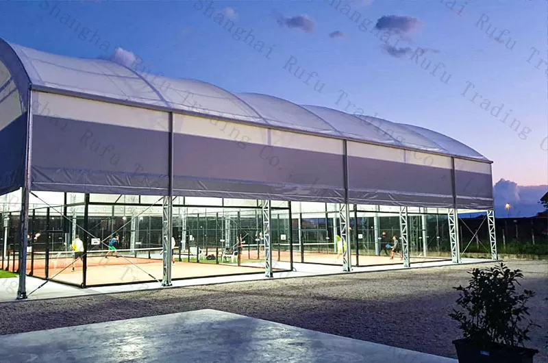 New Design Top Quality Outdoor Roofed Padel Court