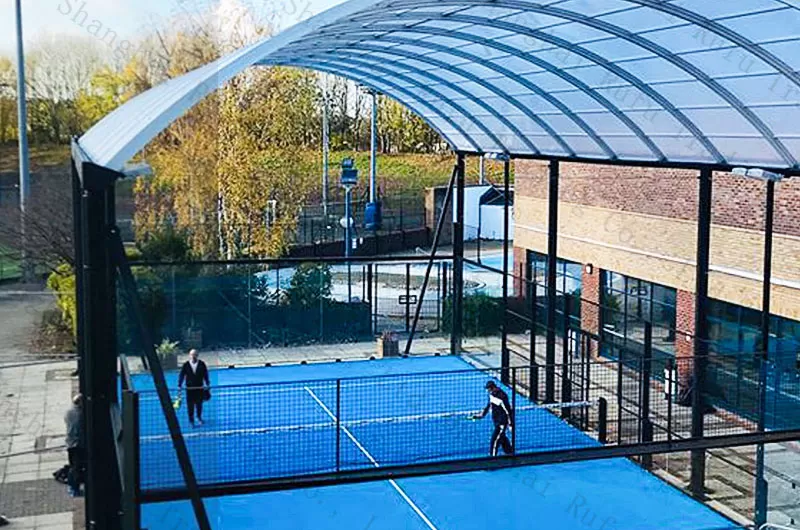 Factory Direct Sale Panoramic Padel Court with Roof