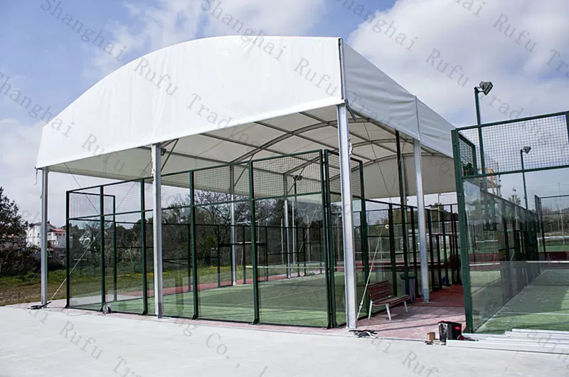 Factory Direct Sale Panoramic Padel Court with Roof