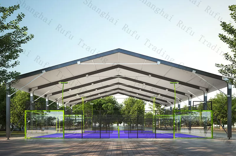 Customized Production of High Quality Padel Court Rain Roof