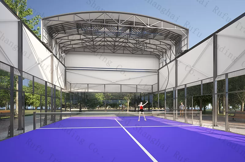 New Design Easy To Install Padel Court With Electric Roof 10