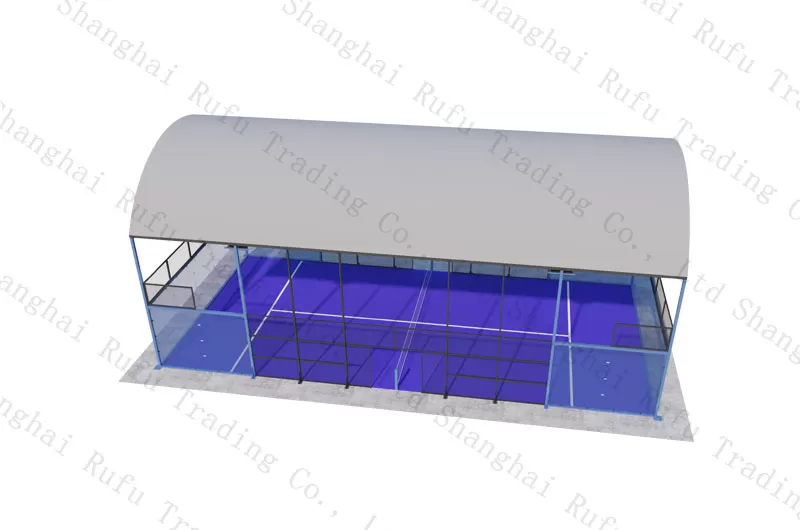 Popular High Quality 10 x 20M Panoramic Padel Court Roof