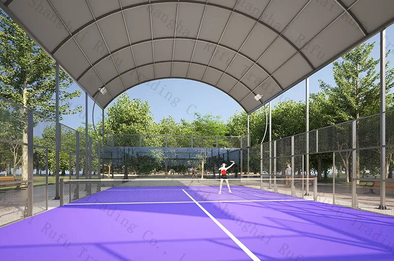 Hot Selling Panoramic Padel Court 10m*20m Size Paddle Tennis Court With RoofHot Selling Panoramic Padel Court 10m*20m Size Paddle Tennis Court with Roof