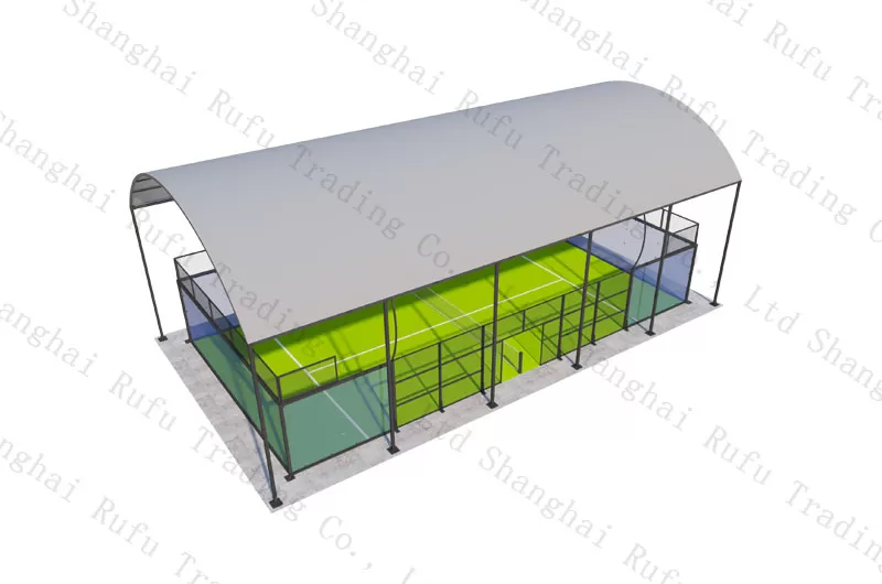 Hot Selling Panoramic Padel Court 10m*20m Size Paddle Tennis Court With RoofHot Selling Panoramic Padel Court 10m*20m Size Paddle Tennis Court with Roof