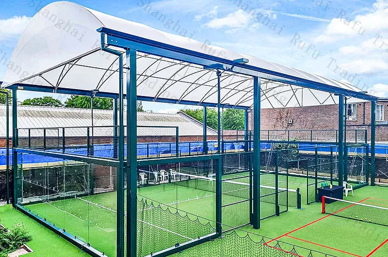 Hot Selling Panoramic Padel Court 10m*20m Size Paddle Tennis Court With RoofHot Selling Panoramic Padel Court 10m*20m Size Paddle Tennis Court with Roof