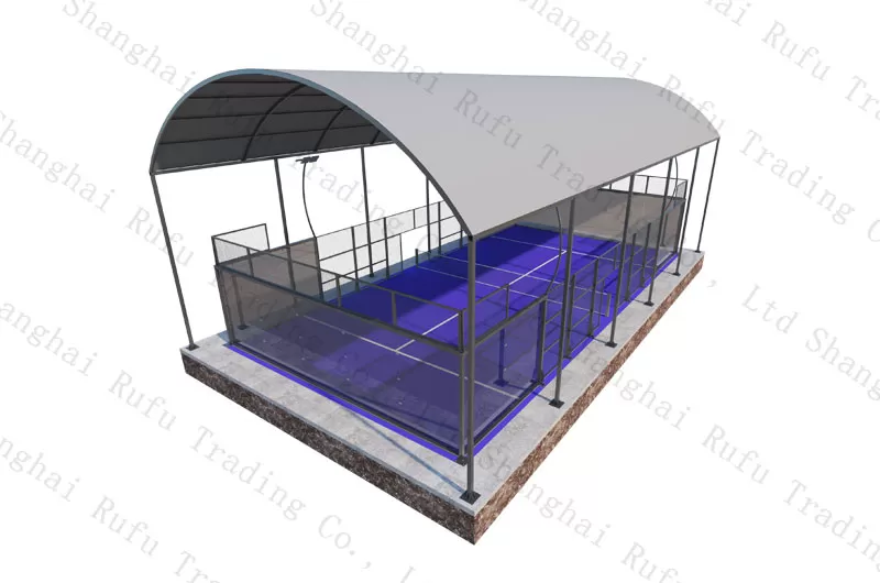 Hot Selling Panoramic Padel Court 10m*20m Size Paddle Tennis Court With RoofHot Selling Panoramic Padel Court 10m*20m Size Paddle Tennis Court with Roof