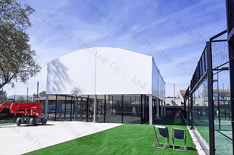 Hot Selling Panoramic Padel Court 10m*20m Size Paddle Tennis Court With RoofHot Selling Panoramic Padel Court 10m*20m Size Paddle Tennis Court with Roof